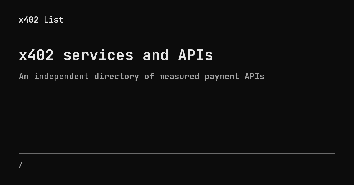 x402-list-mcp screenshot 1